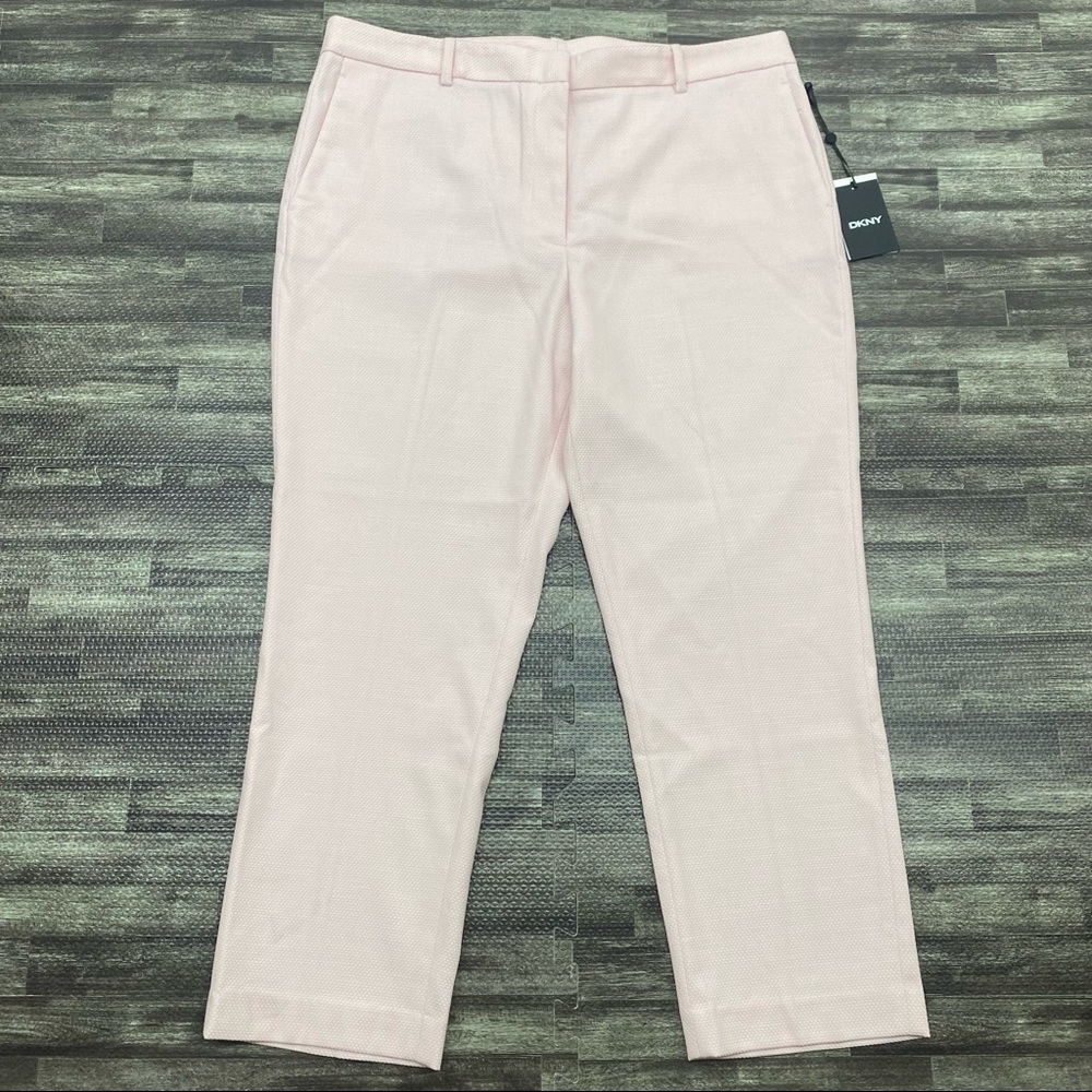 NWT Women’s Size 16 DKNY The Essex Ankle Pant Color English Roses Pink Slim Leg